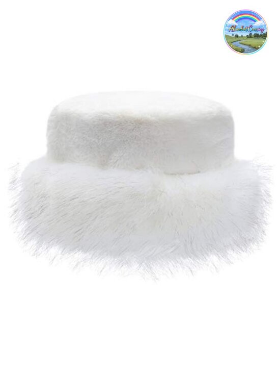 Faux Fur Fluffy Bucket Hat Winter Outdoor Hat main image 4